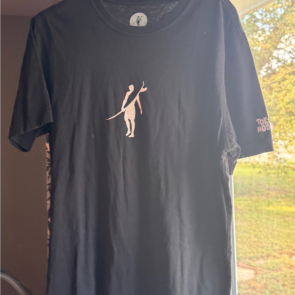 Black Cotton T-Shirt with Graphic Design